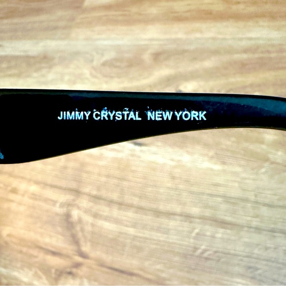 Vintage Jimmy Crystal New York Black Cat Eye Sunglasses - EUC - So Glamorous! - Picture 6 of 9